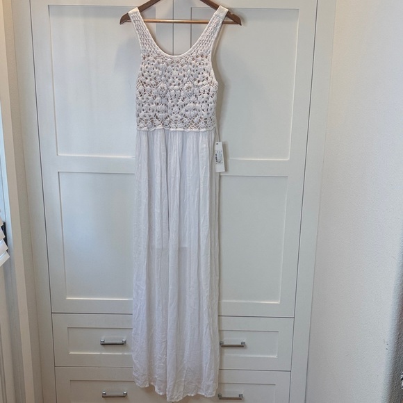 bishop + young Dresses & Skirts - bishop + young White Crochet Maxi Dress